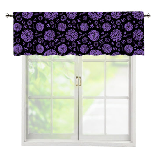 Sahasrara Chakra Pattern Print Window Valance