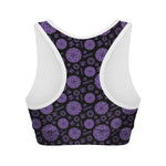 Sahasrara Chakra Pattern Print Women's Sports Bra