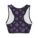 Sahasrara Chakra Pattern Print Women's Sports Bra