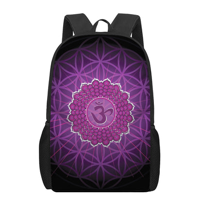 Sahasrara Chakra Spiritual Print 17 Inch Backpack