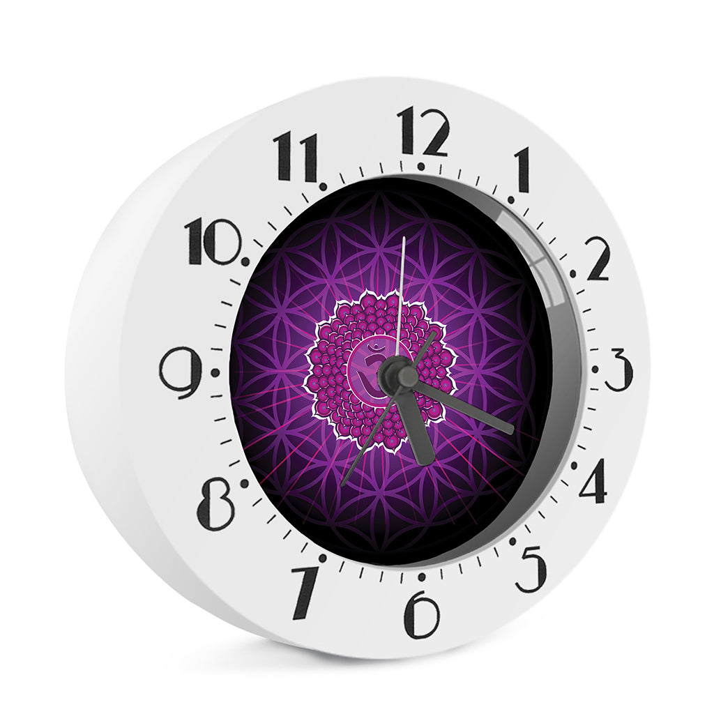 Sahasrara Chakra Spiritual Print Alarm Clock
