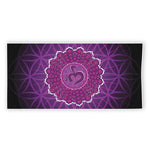 Sahasrara Chakra Spiritual Print Beach Towel