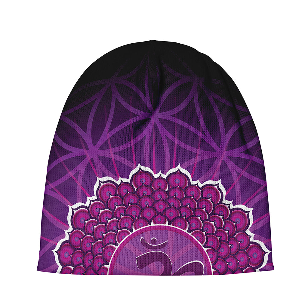 Sahasrara Chakra Spiritual Print Beanie