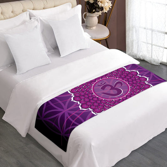 Sahasrara Chakra Spiritual Print Bed Runner