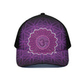 Sahasrara Chakra Spiritual Print Black Mesh Trucker Hat