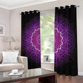 Sahasrara Chakra Spiritual Print Dimout Grommet Curtains