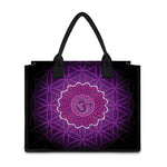 Sahasrara Chakra Spiritual Print Canvas Tote Bag