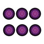 Sahasrara Chakra Spiritual Print Coaster Set