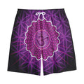 Sahasrara Chakra Spiritual Print Cotton Shorts