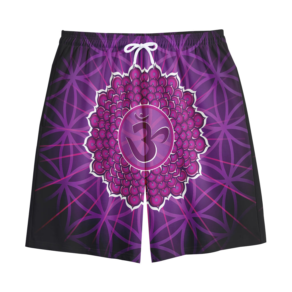 Sahasrara Chakra Spiritual Print Cotton Shorts