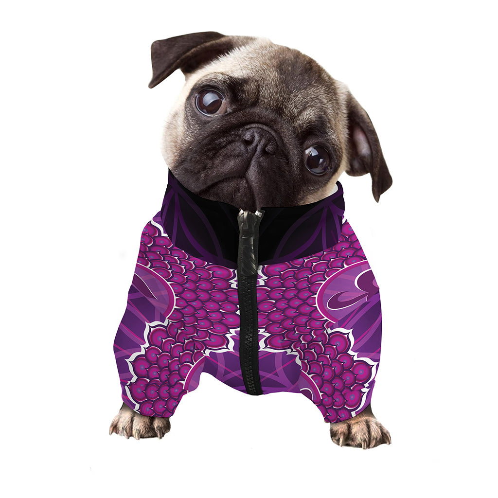 Sahasrara Chakra Spiritual Print Dog Zip Up Jacket