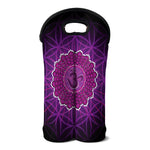 Sahasrara Chakra Spiritual Print Double Neoprene Wine Tote