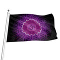 Sahasrara Chakra Spiritual Print Flag