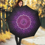 Sahasrara Chakra Spiritual Print Foldable Umbrella