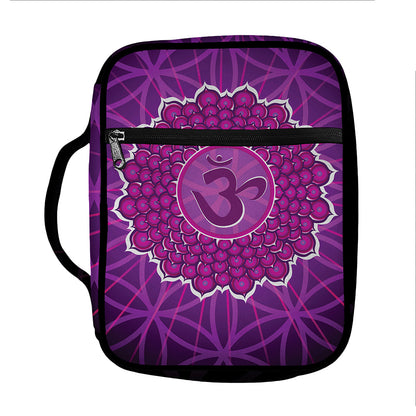 Sahasrara Chakra Spiritual Print Front Pocket Bible Bag