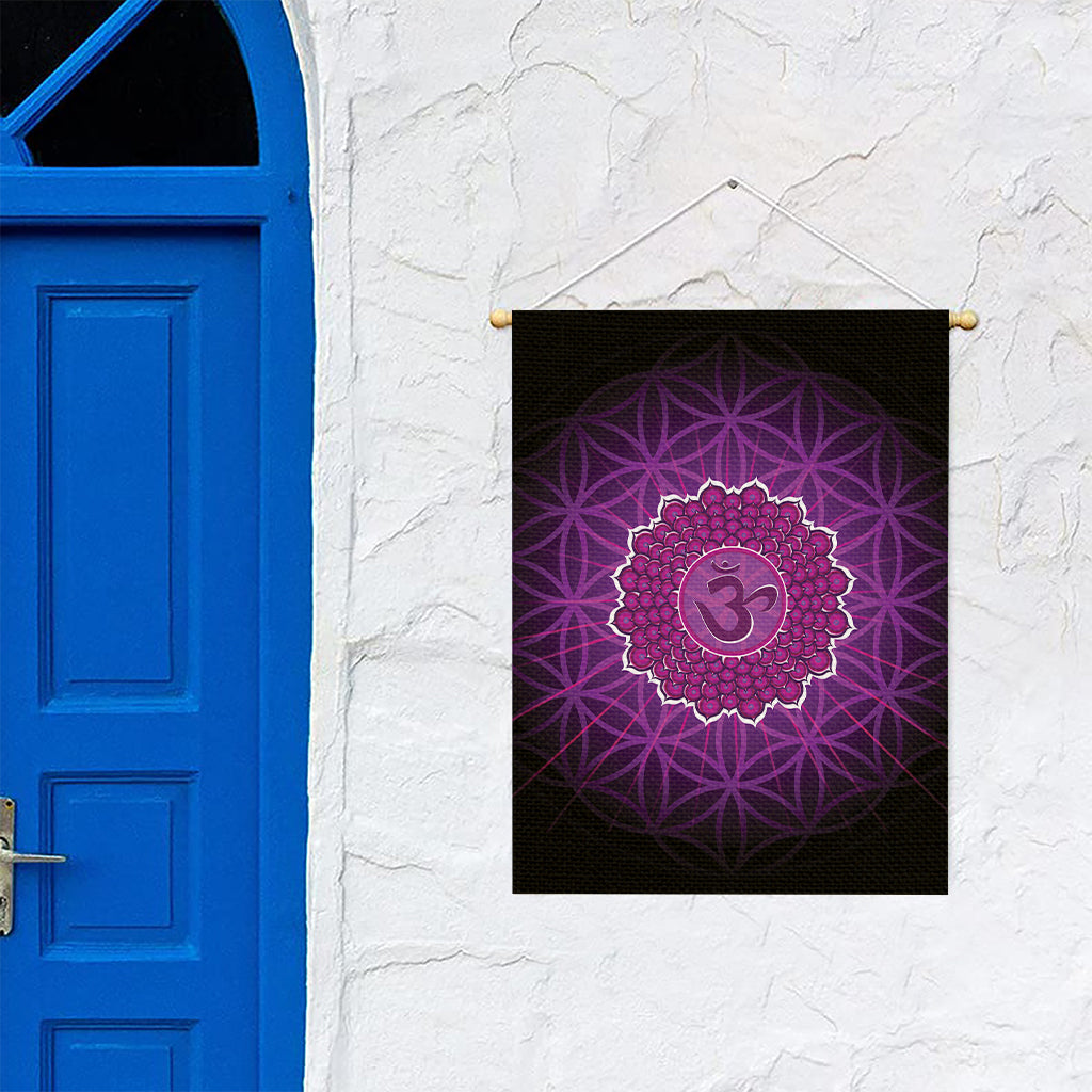 Sahasrara Chakra Spiritual Print Garden Flag