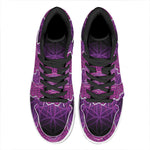 Sahasrara Chakra Spiritual Print High Top Leather Sneakers
