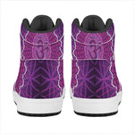 Sahasrara Chakra Spiritual Print High Top Leather Sneakers