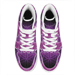 Sahasrara Chakra Spiritual Print High Top Leather Sneakers