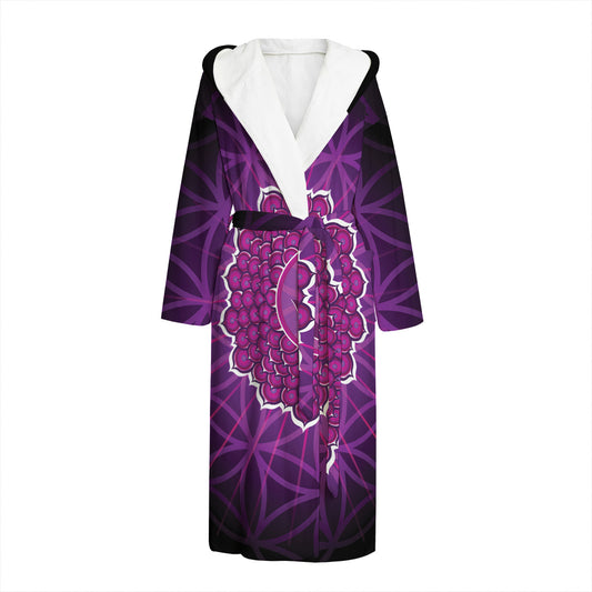 Sahasrara Chakra Spiritual Print Hooded Bathrobe