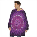 Sahasrara Chakra Spiritual Print Hoodie Blanket