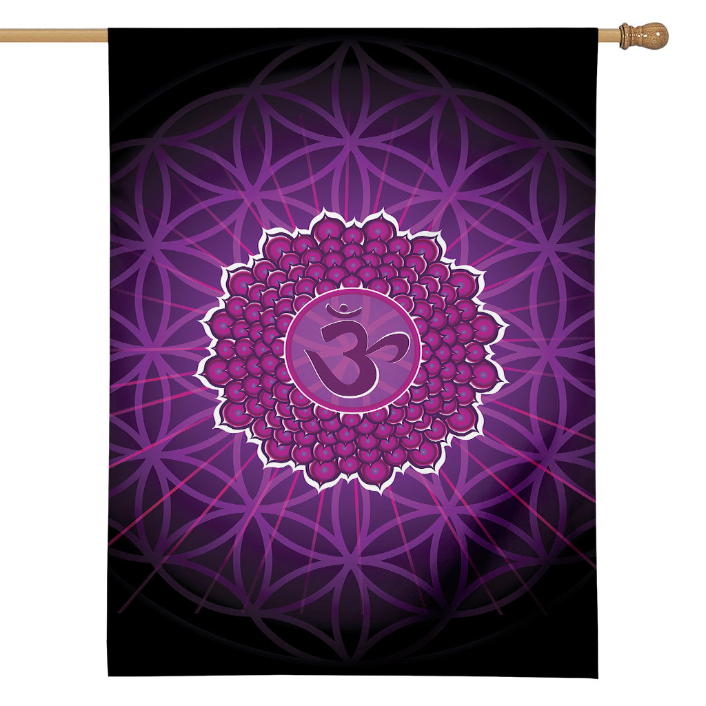 Sahasrara Chakra Spiritual Print House Flag