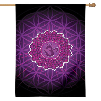 Sahasrara Chakra Spiritual Print House Flag