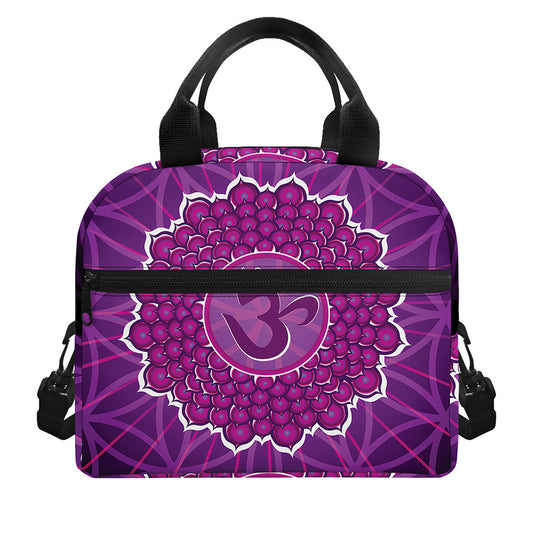 Sahasrara Chakra Spiritual Print Insulated Lunch Bag