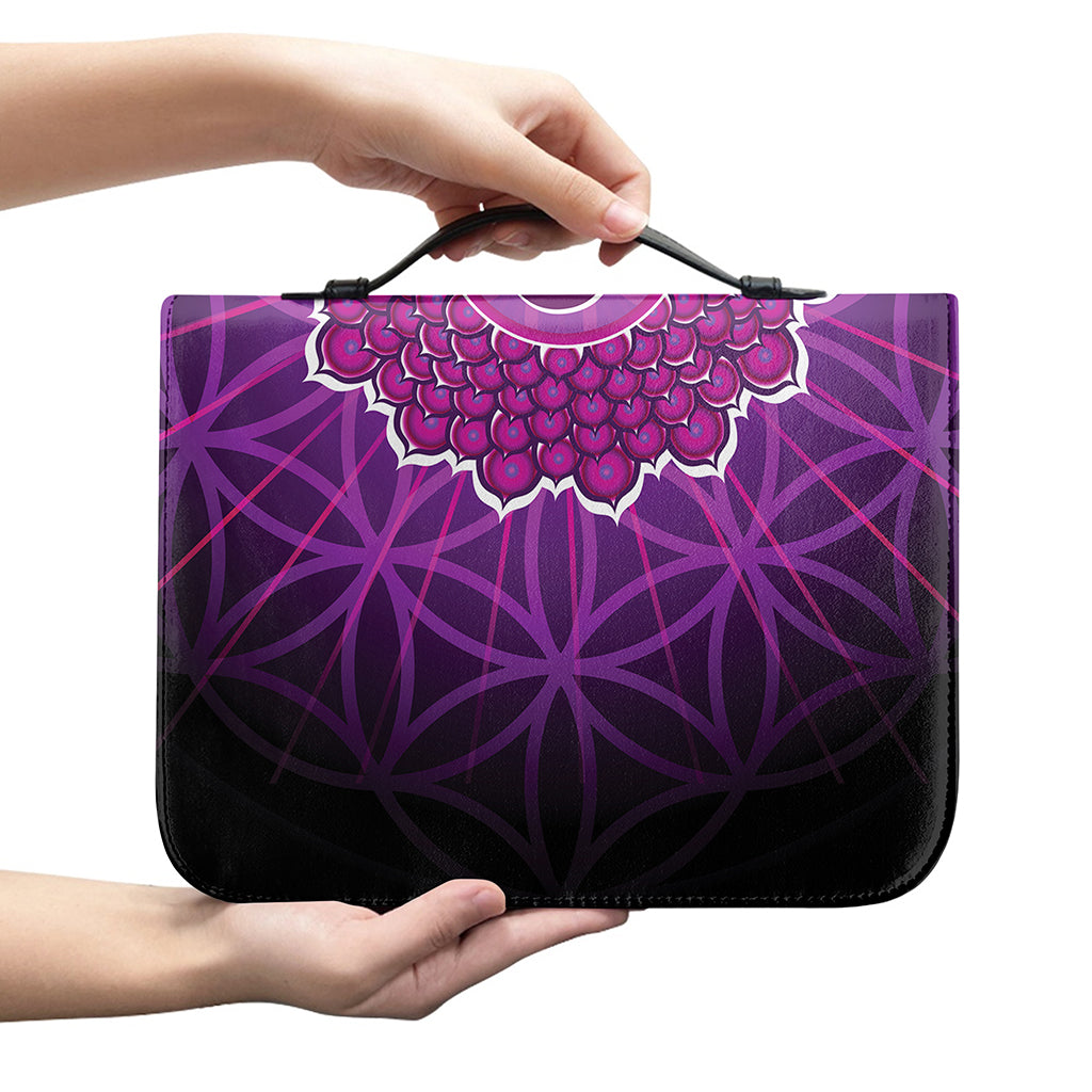 Sahasrara Chakra Spiritual Print Leather Bible Cover