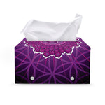 Sahasrara Chakra Spiritual Print Leather Tissue Box Cover
