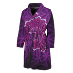 Sahasrara Chakra Spiritual Print Men's Bathrobe
