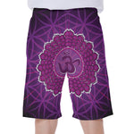 Sahasrara Chakra Spiritual Print Men's Beach Shorts