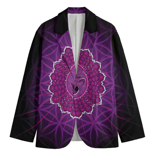 Sahasrara Chakra Spiritual Print Men's Blazer