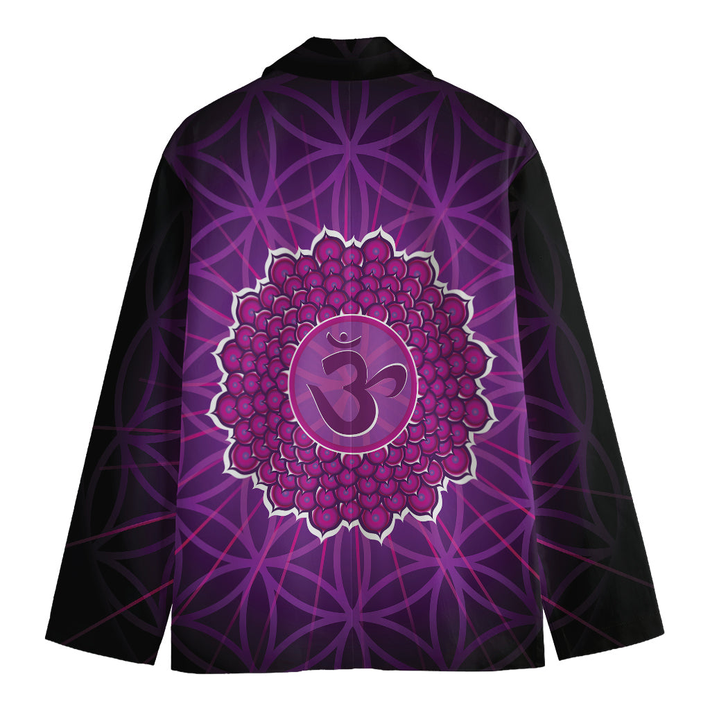 Sahasrara Chakra Spiritual Print Men's Blazer