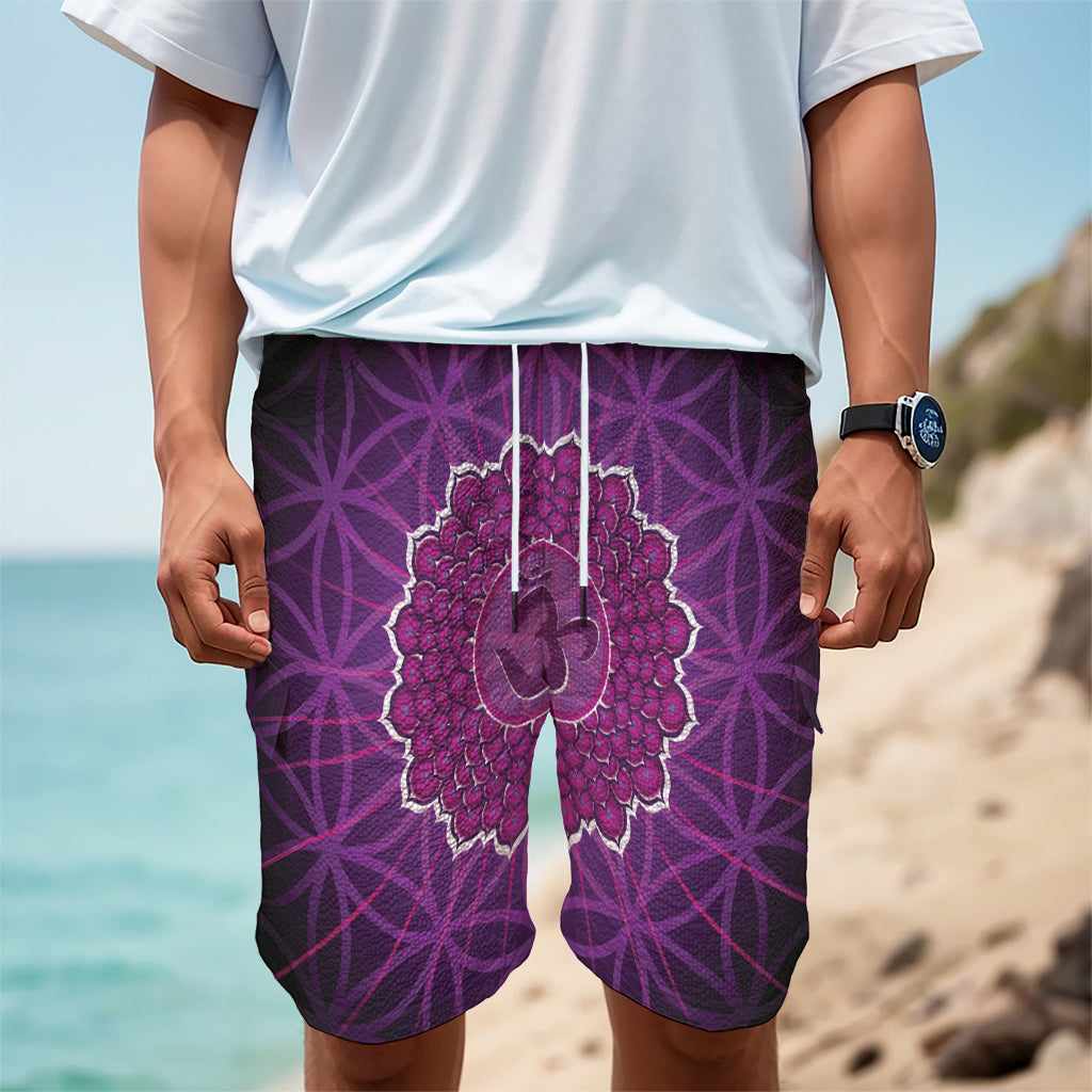 Sahasrara Chakra Spiritual Print Men's Cargo Shorts