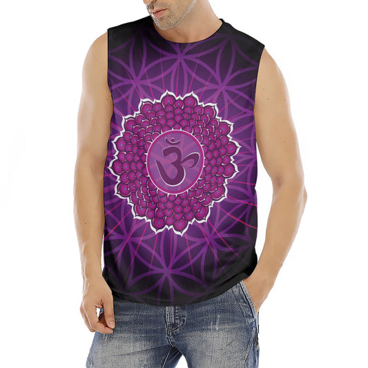 Sahasrara Chakra Spiritual Print Men's Fitness Tank Top