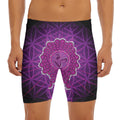 Sahasrara Chakra Spiritual Print Men's Long Boxer Briefs