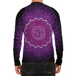Sahasrara Chakra Spiritual Print Men's Long Sleeve Rash Guard