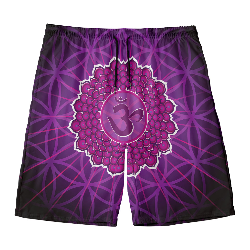 Sahasrara Chakra Spiritual Print Men's Swim Trunks