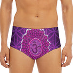 Sahasrara Chakra Spiritual Print Men's Triangle Swim Briefs