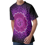 Sahasrara Chakra Spiritual Print Men's Velvet T-Shirt