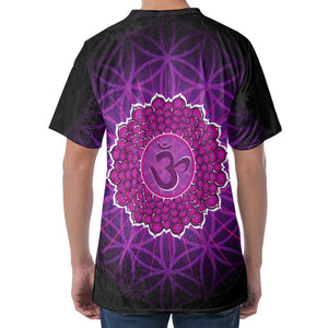 Sahasrara Chakra Spiritual Print Men's Velvet T-Shirt