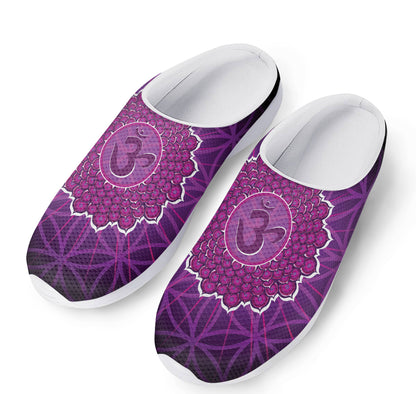 Sahasrara Chakra Spiritual Print Mesh Casual Shoes