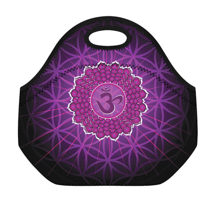 Sahasrara Chakra Spiritual Print Neoprene Lunch Bag