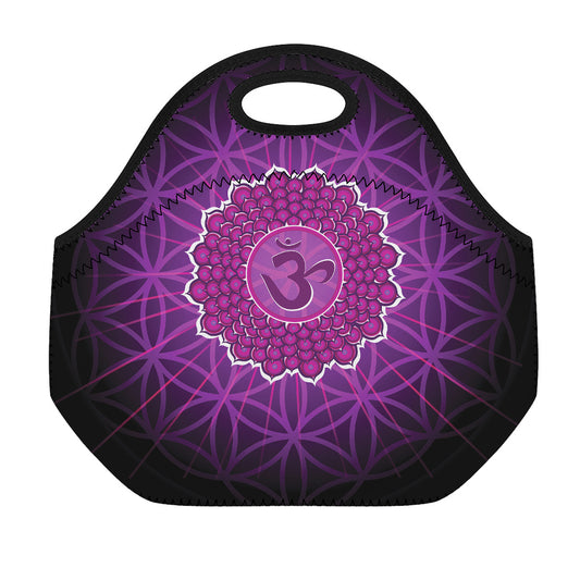 Sahasrara Chakra Spiritual Print Neoprene Lunch Bag