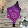 Sahasrara Chakra Spiritual Print One Shoulder Bodysuit