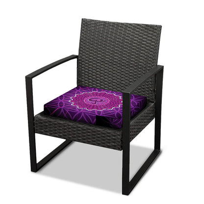 Sahasrara Chakra Spiritual Print Outdoor Seat Cushion Cover