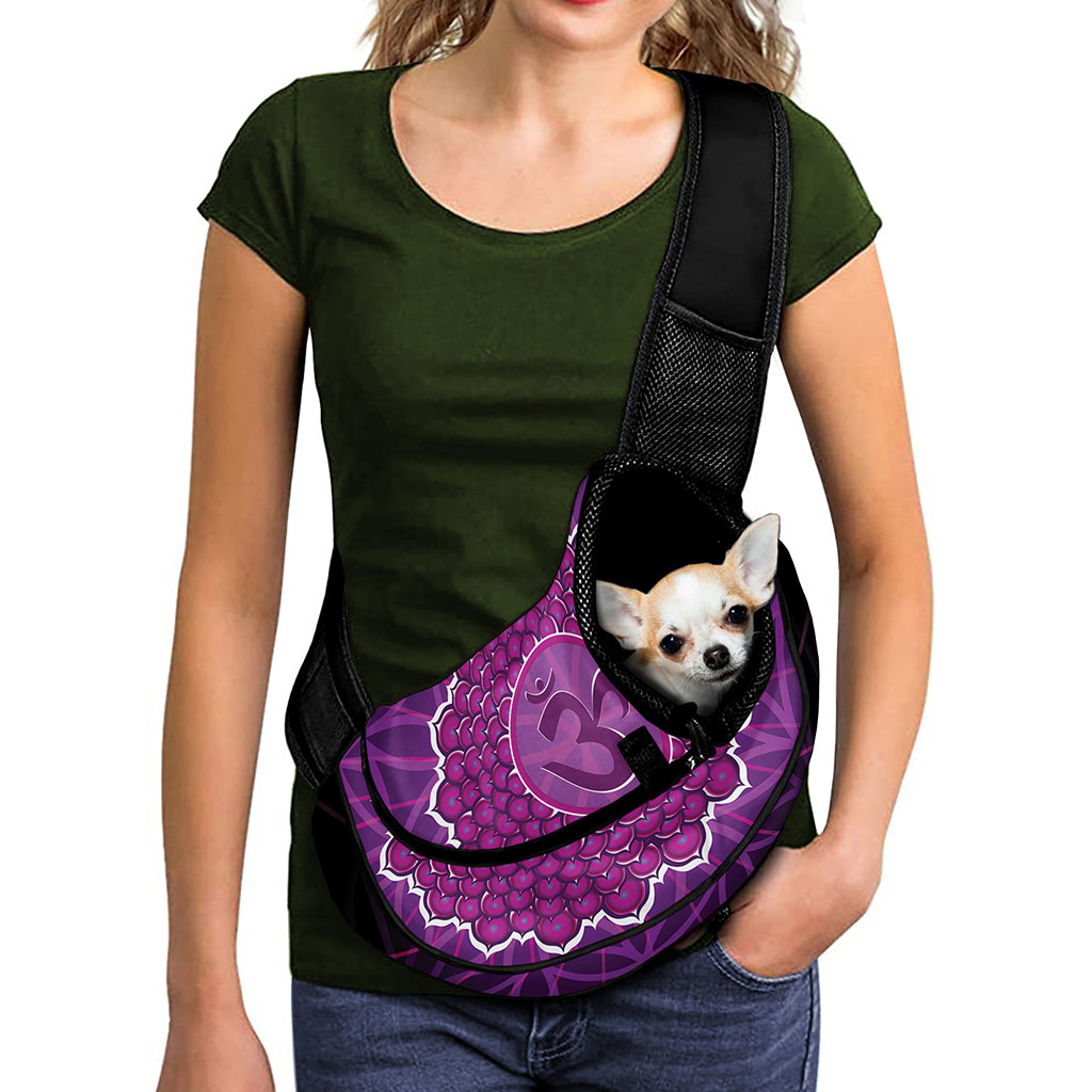 Sahasrara Chakra Spiritual Print Pet Sling Carrier