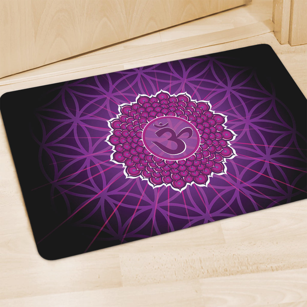 Sahasrara Chakra Spiritual Print Polyester Doormat