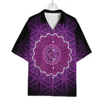 Sahasrara Chakra Spiritual Print Rayon Hawaiian Shirt